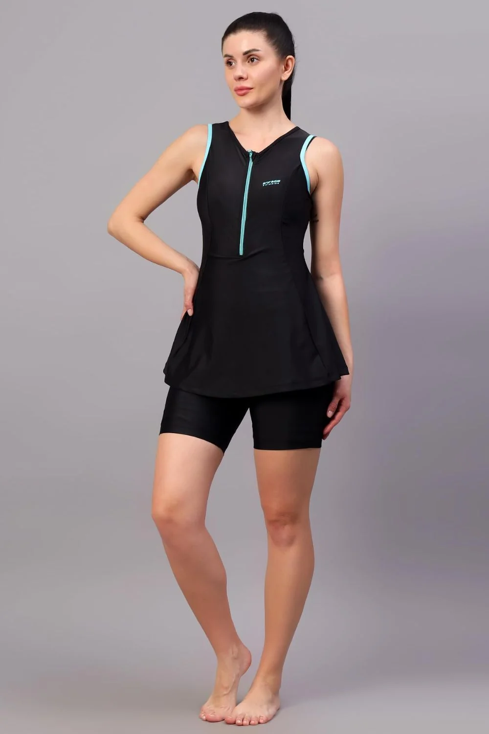 Swimming black sportswear